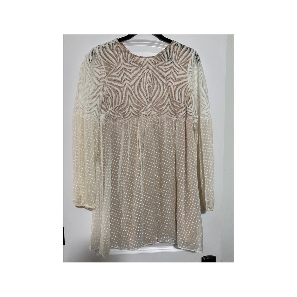 Sheer off- white BCBG dress